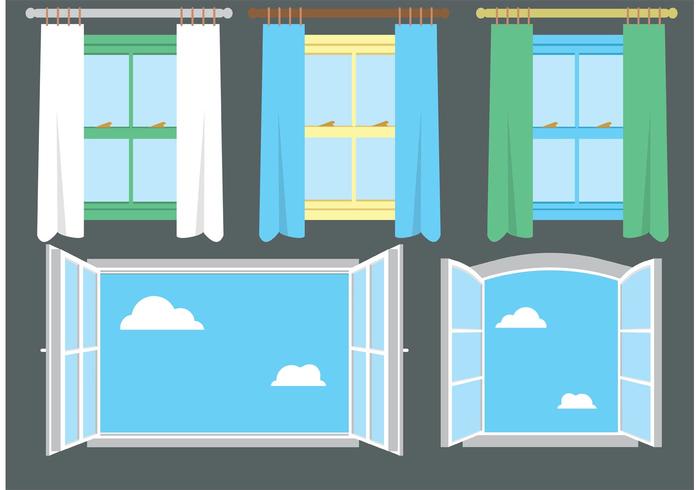 Free Vector Window Set 2