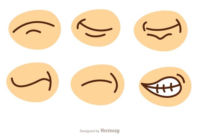 Cartoon Mouth Vector Pack 