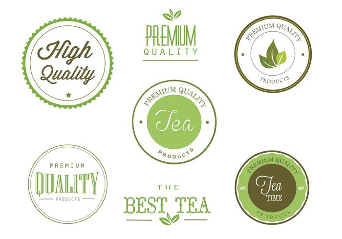 Free Tea Labels Vector Set