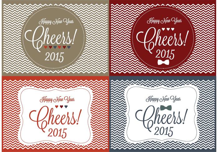 Cheers New Year Backgrounds vector