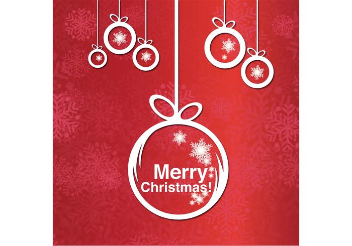 Merry Christmas Ornament Background  vector