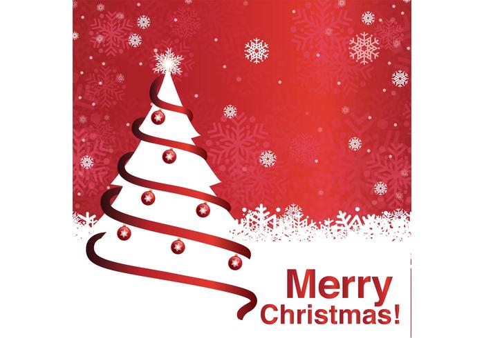 Merry Christmas Tree Background  vector
