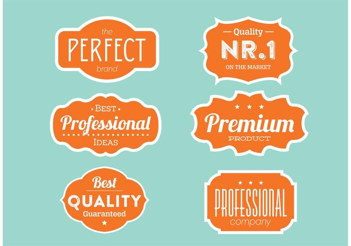 Quality Label Collection vector