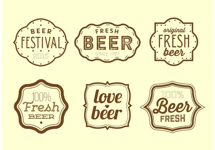 Vintage Beer Labels vector