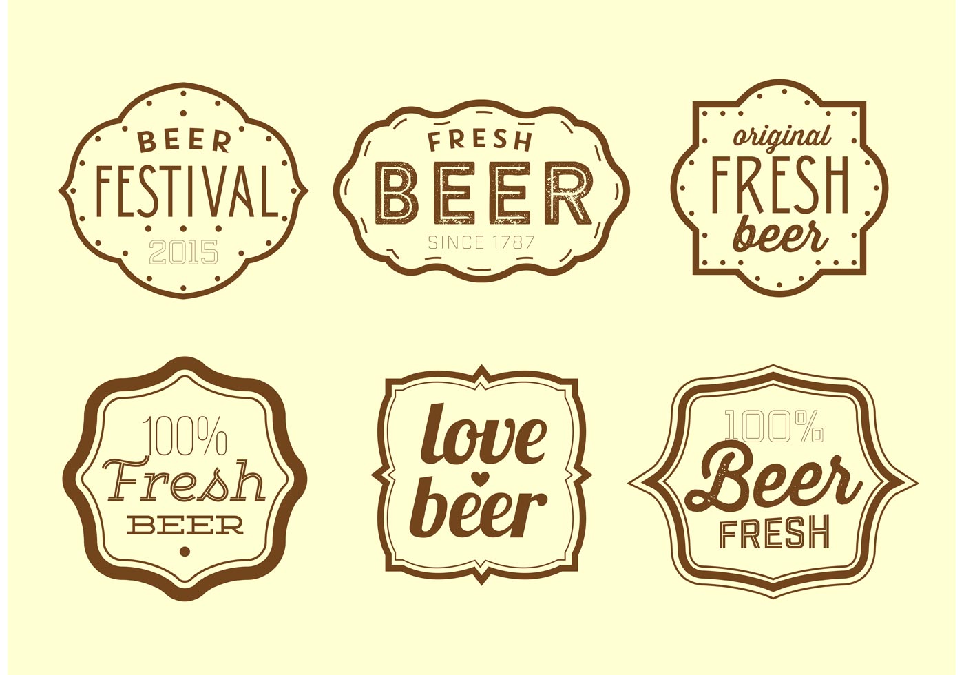Download Vintage Beer Labels - Download Free Vector Art, Stock Graphics & Images
