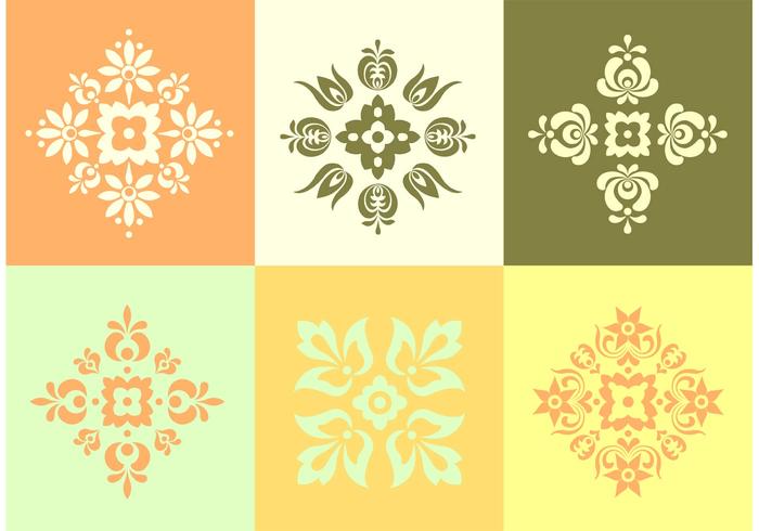 Collection of Floral Elements vector