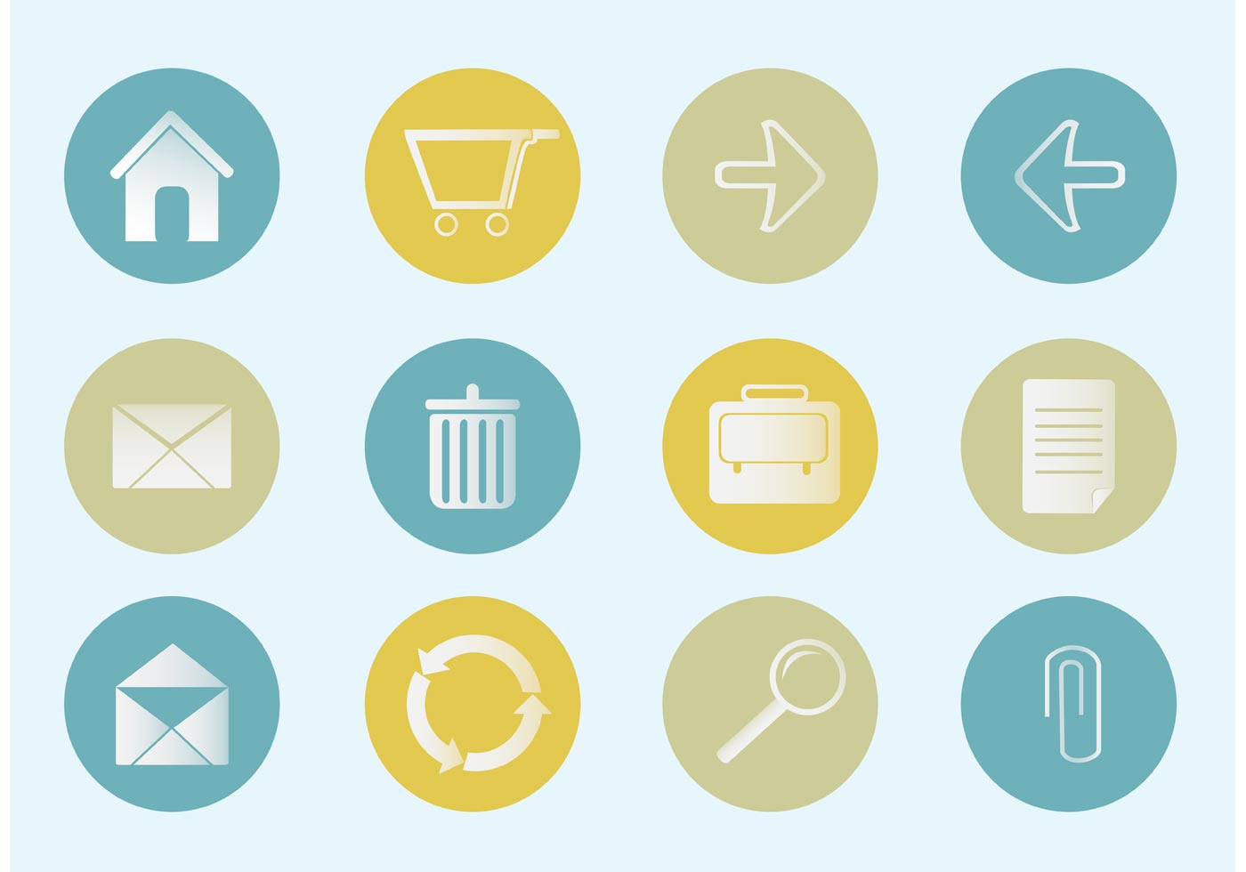 Download Free Vector Office Icon Set - Download Free Vectors, Clipart Graphics & Vector Art