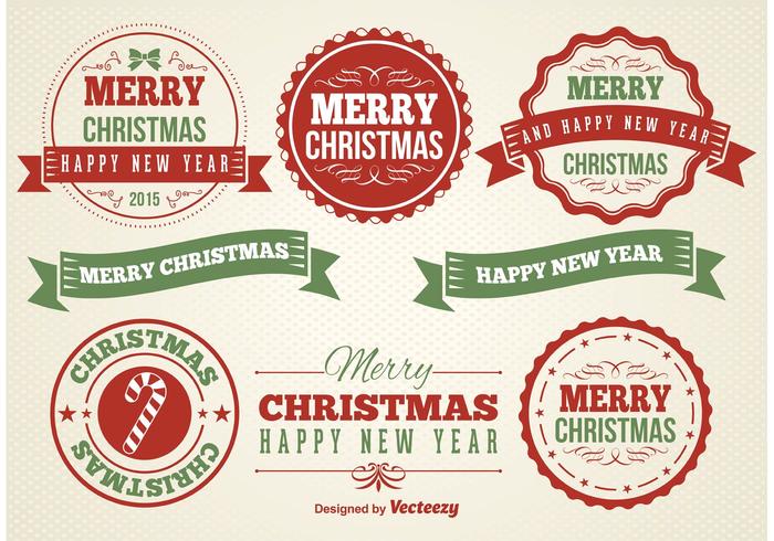 Christmas Labels vector