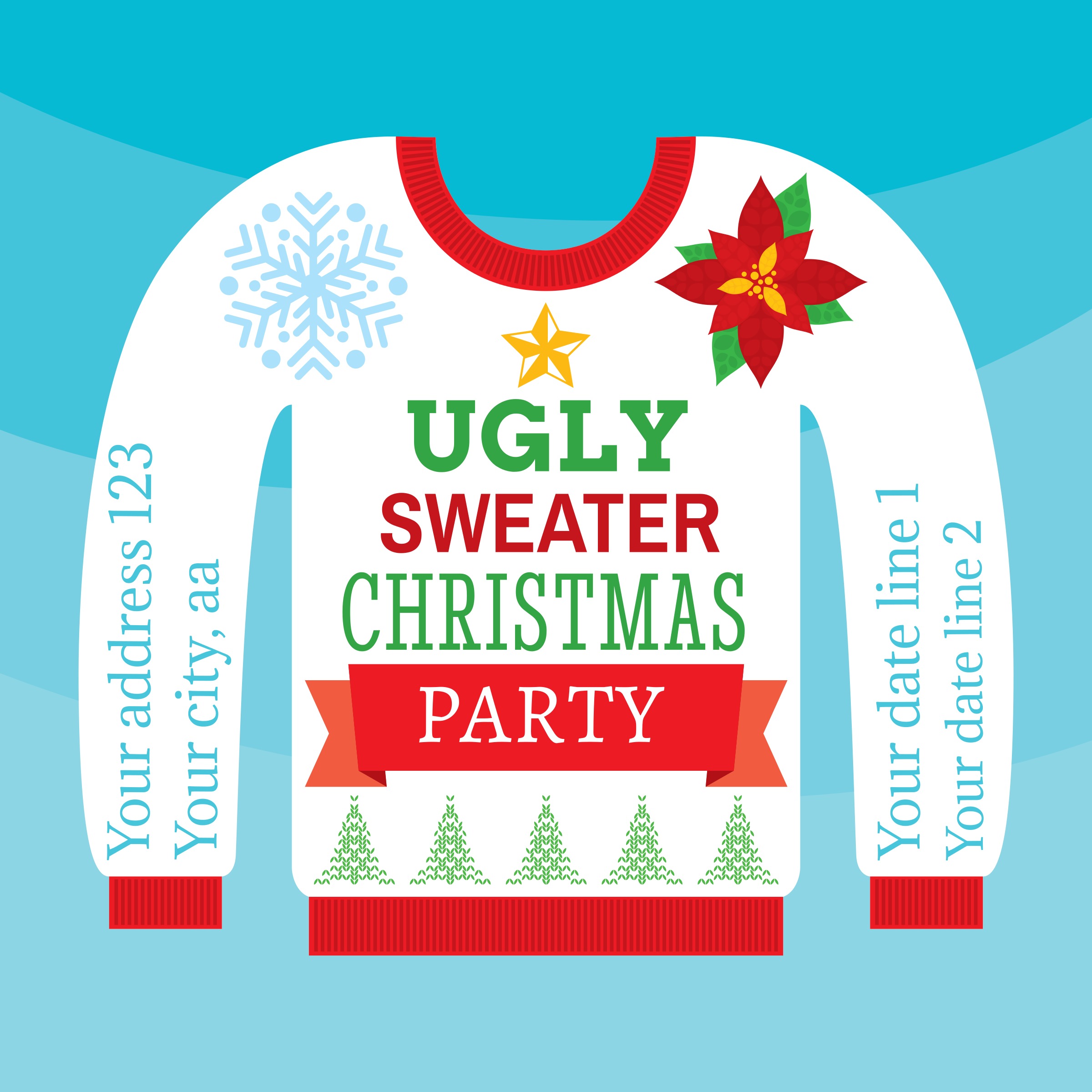 Ugly Christmas Sweater Card 