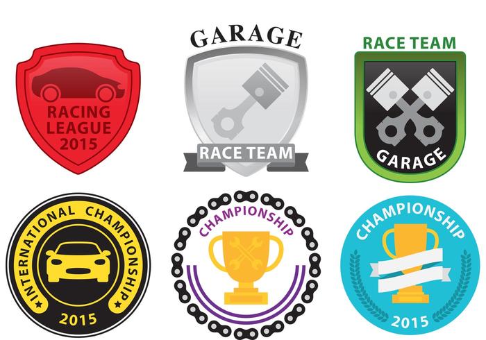 Racing Emblems vector