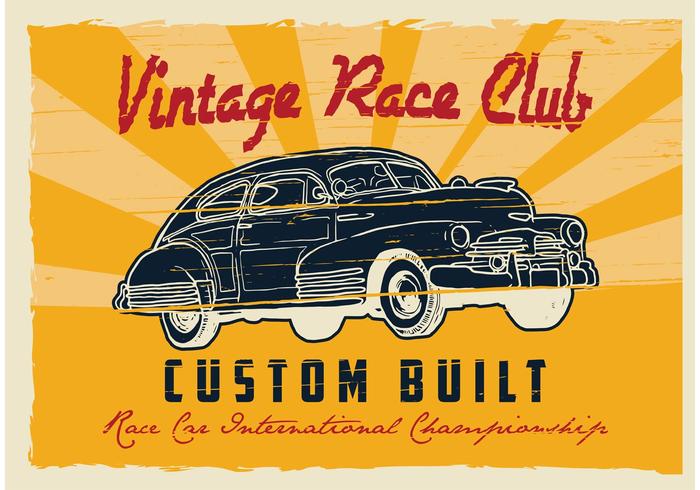 Poster Cars Retro vector