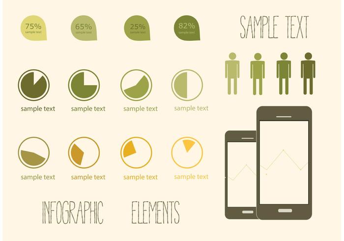 Elementos Vectoriales Gratuitos de Infografía vector