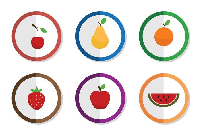 Free Vector Fruit Icons