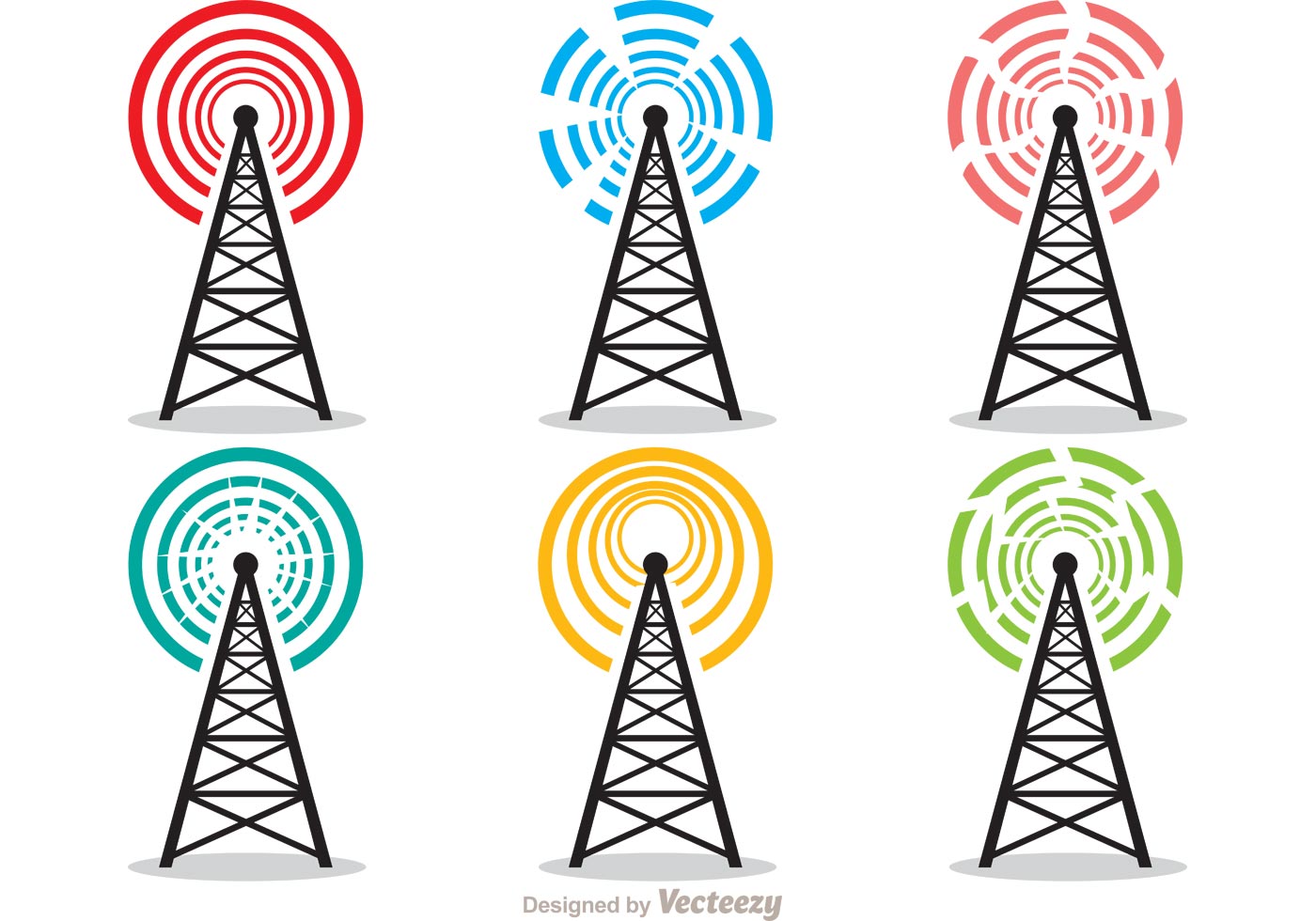 Cell Tower Vector Pack 84057 Vector Art at Vecteezy