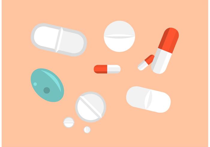 Vector White Pills Set