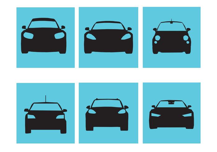 Stylish Car Silhouette Vectors