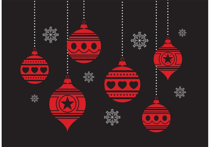 Christmas Ornament Set vector