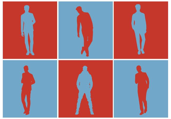 Free Vector Men Silhouette Set