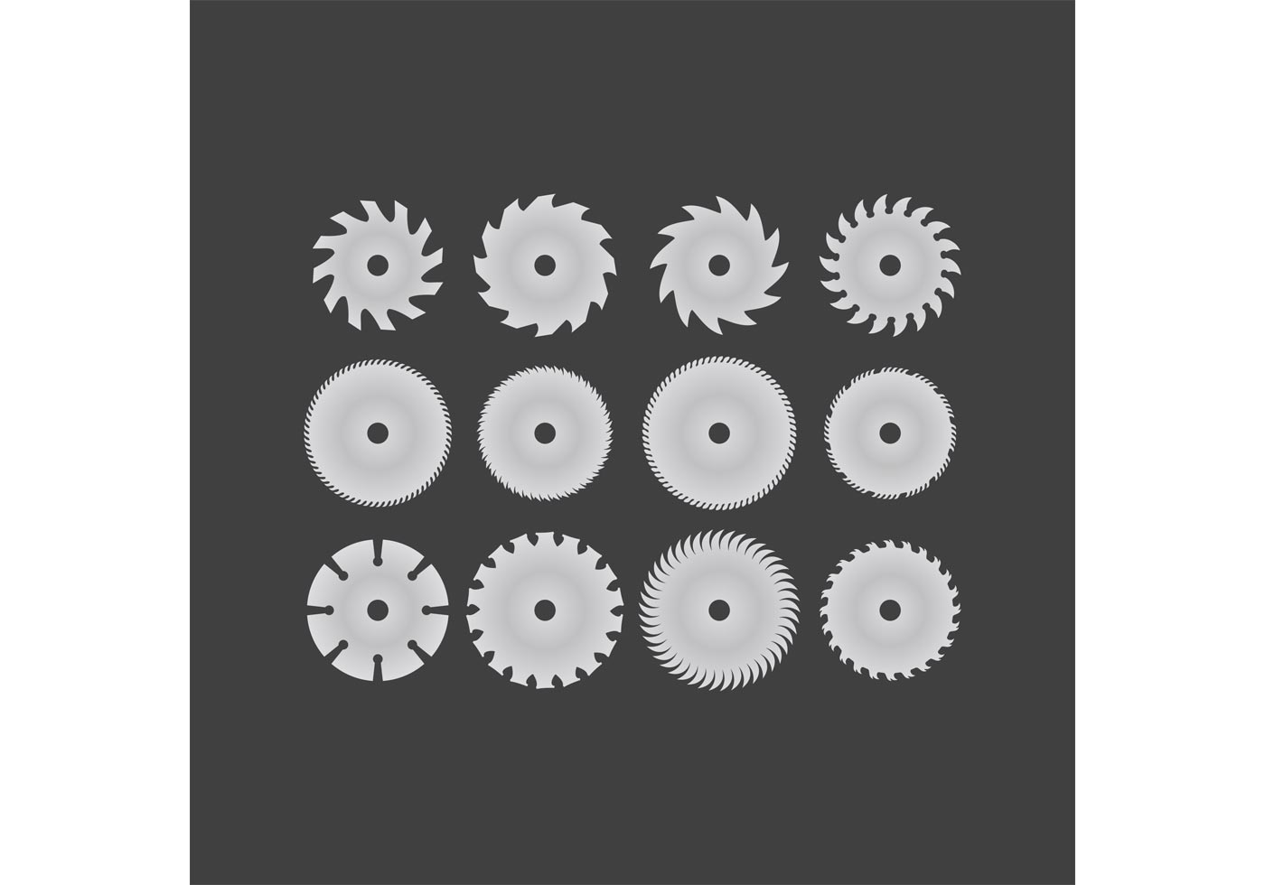 12 Circular Saw Blade Vectors 84156 Vector Art at Vecteezy