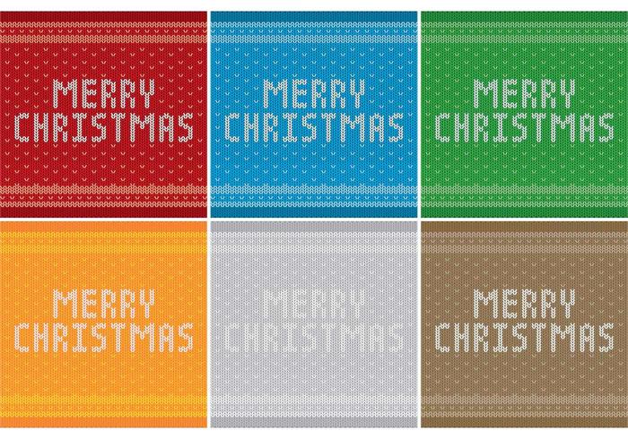 Merry Christmas Sweater Patterns vector