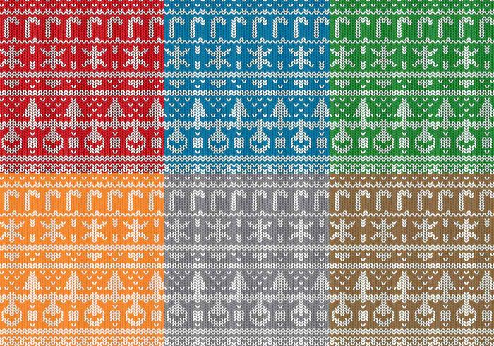 Christmas Sweater Patterns  vector