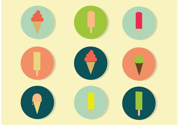 Vector Ice Cream Icons 