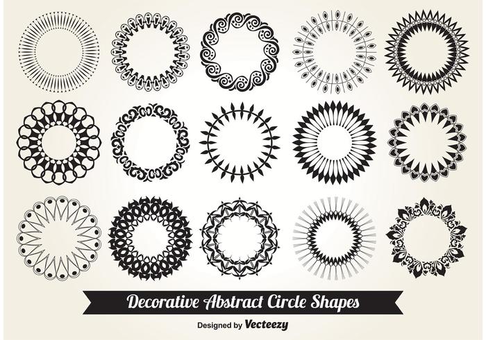 Decorative Circle Shapes vector