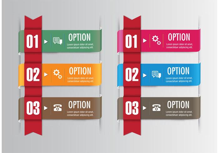 Vector Option Ribbon Sets