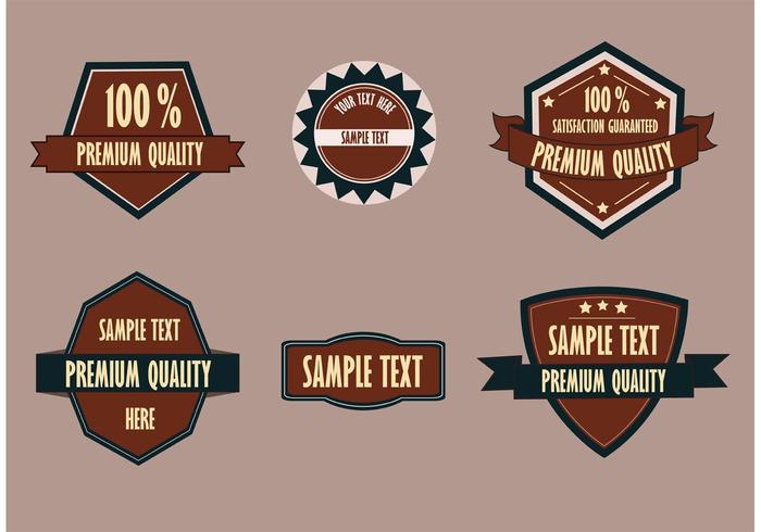 Premium Badge Set vector