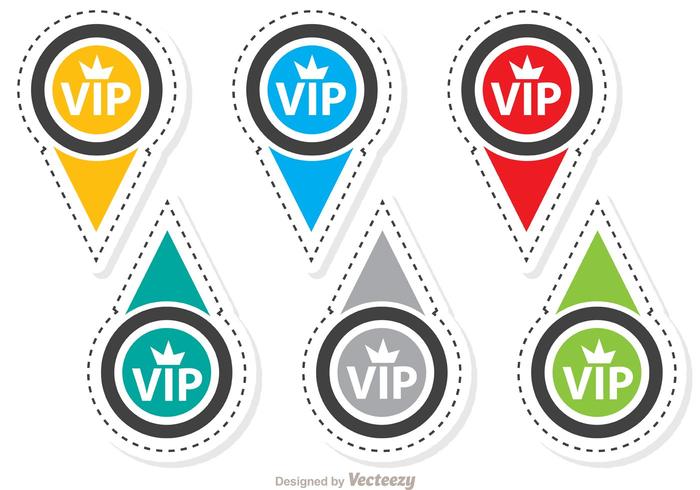 Insignia de iconos VIP Vector Pack