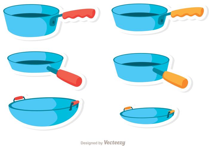 Blue Pan Vectors Blue Pan Vectors