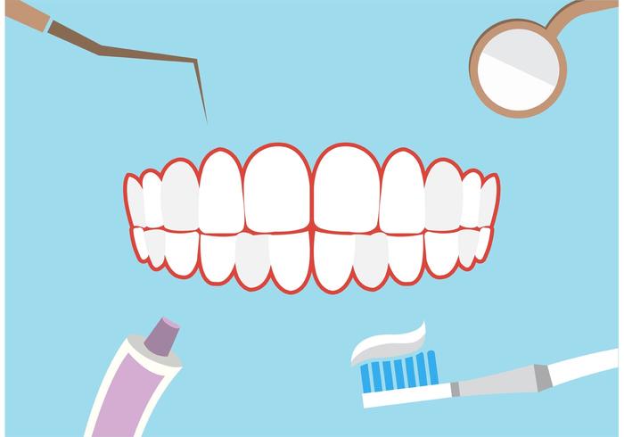 Fondo del tema dental vector