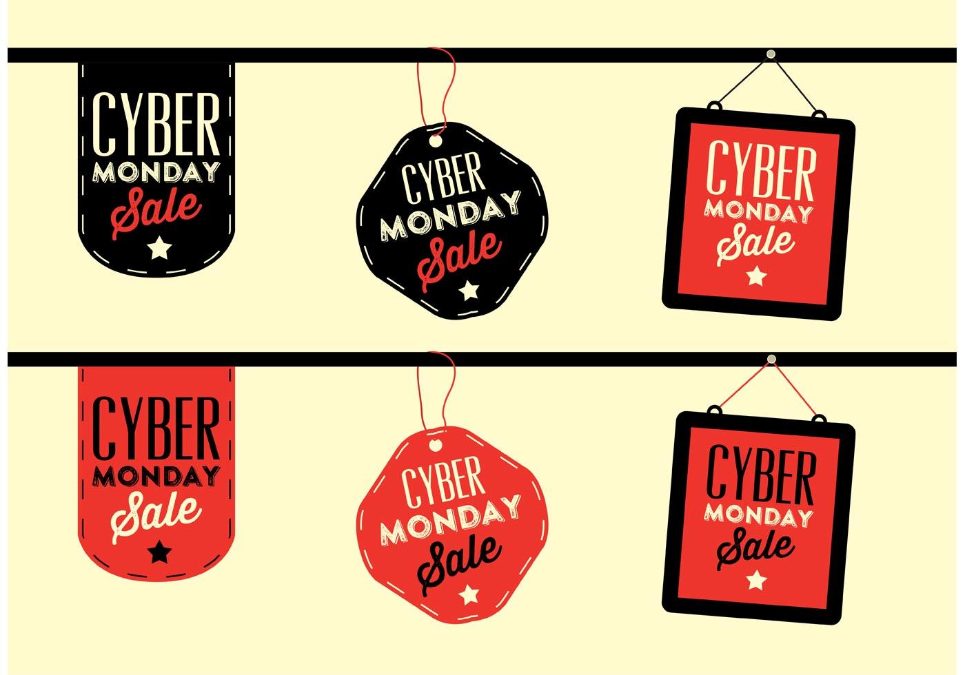 Cyber monday labels 84316 Vector Art at Vecteezy