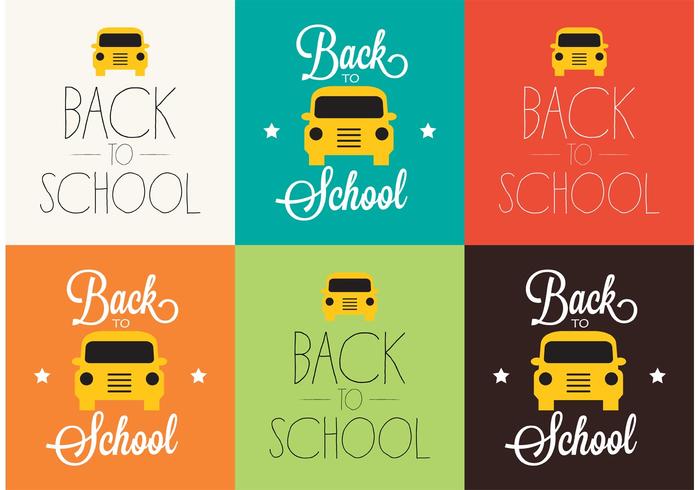 Back to School Backgrounds vector