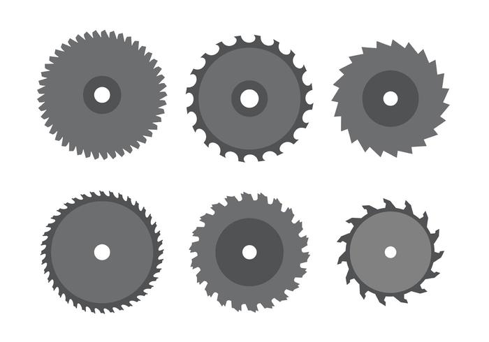 Circular Saw Blade Set vector