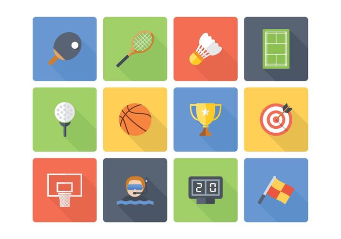 Flat Sport Vector Icons