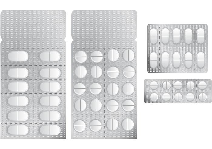 White Pills Vectors 