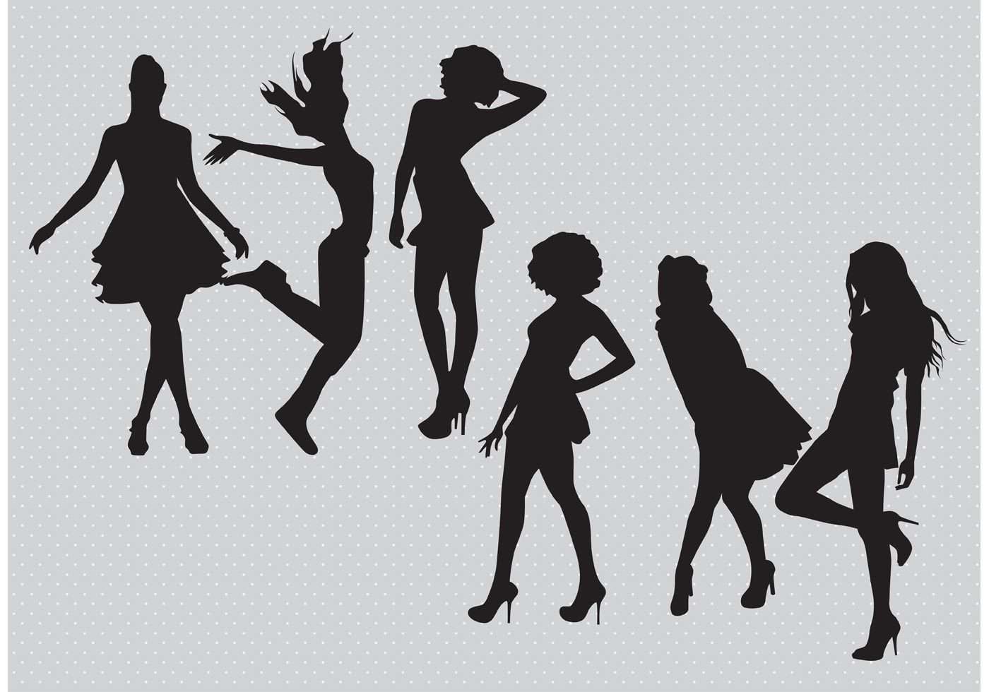 Silhouette Girls Vectors 84434 Vector Art At Vecteezy