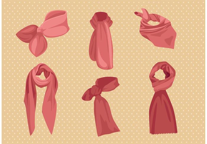 Red Neck Scarf Vector Pack Red Neck Scarf Vector Pack