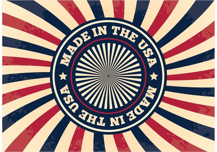 Made in the USA Grunge Background vector