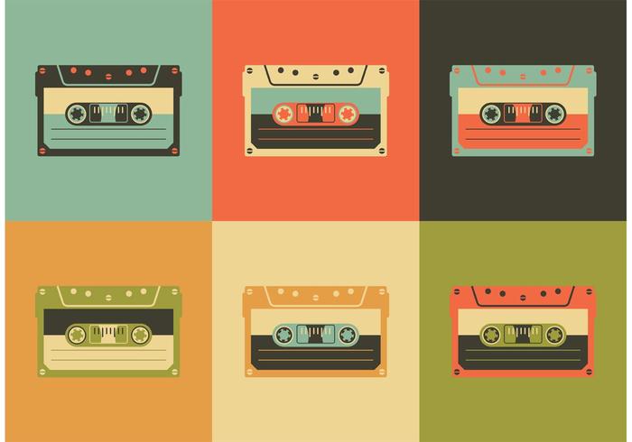 Vintage casette vector