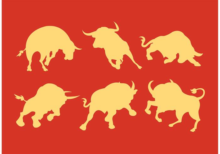 Charging Bull Vector Collection