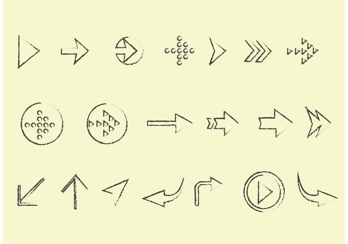 Sketchy Arrow Vector Set 