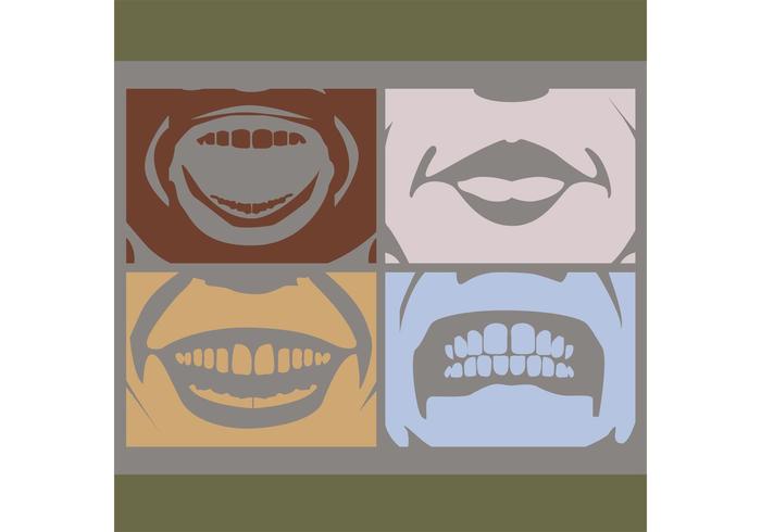 Face and Mouth Expressions  vector