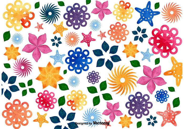 Floral Mosaic Background vector