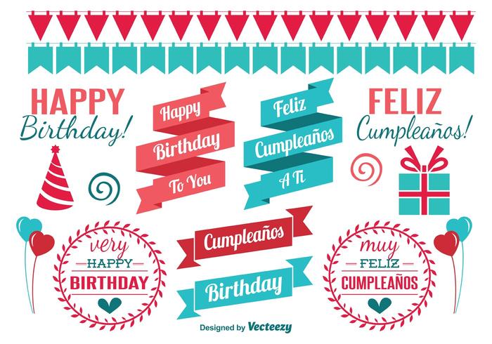 Birthday Design Elements vector