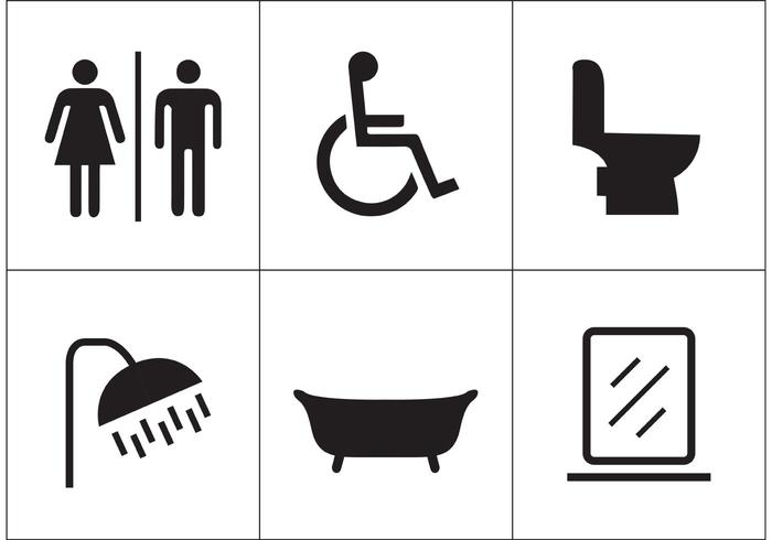 Rest Room Vector Icons