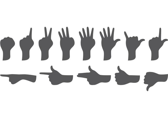 Hands Shapes vector
