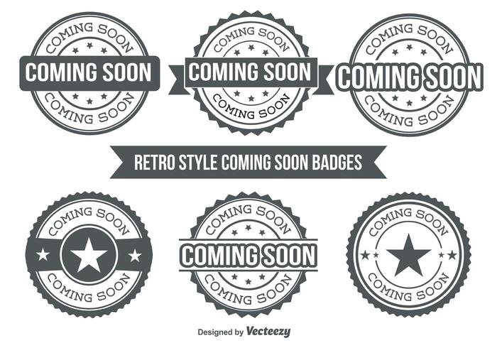 Coming Soon Badges vector