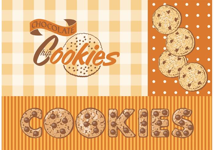 Vector libre de chocolate Chip Cookies